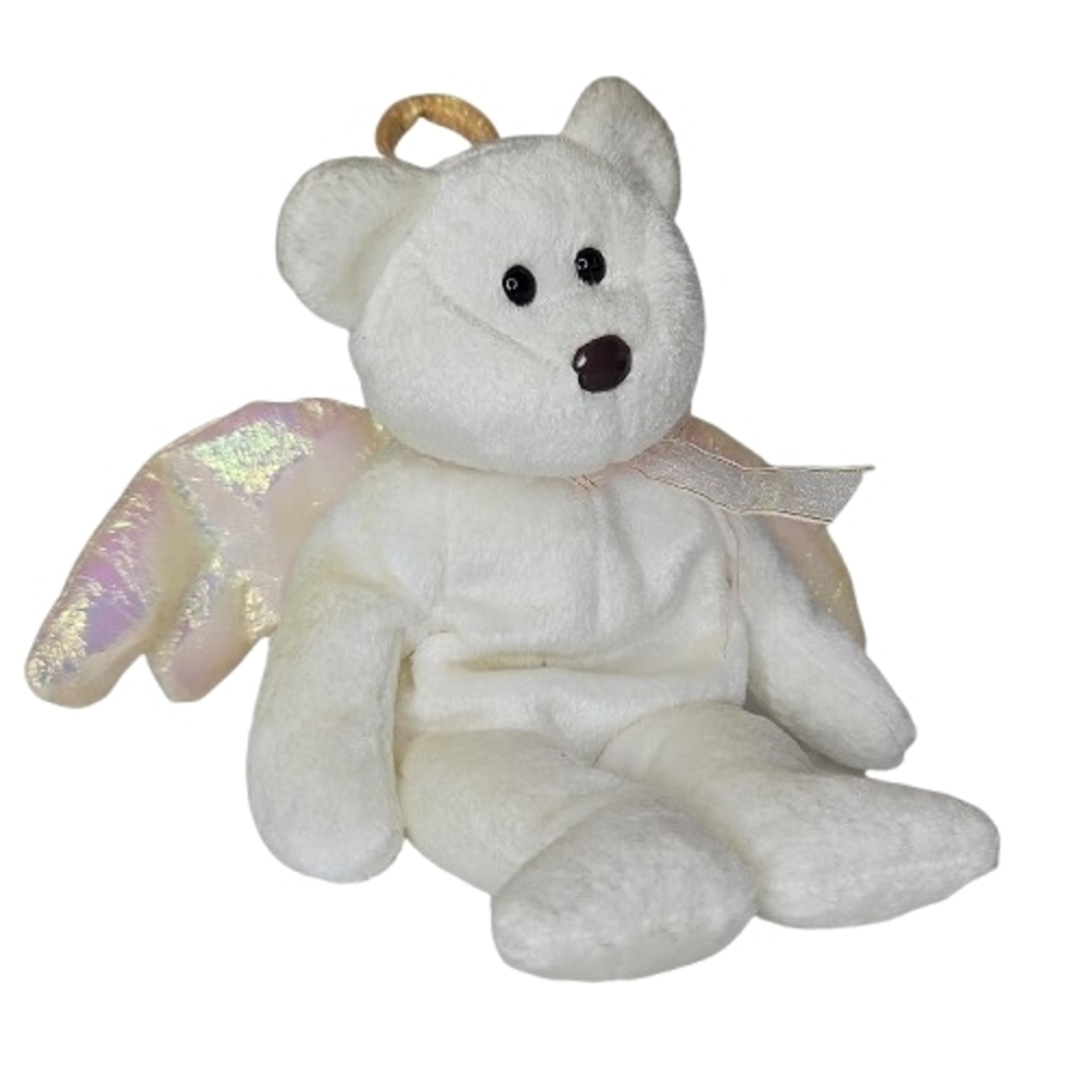 Vintage Ty Beanie Baby Halo RARE Glitter Wing Beanie Baby No Tag 1998 Retired 8”